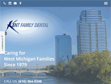 Tablet Screenshot of kentfamilydental.com